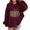 Wine, variant on Coerni Girls Leopard Pumpkin Hoodie Trendy Oversized Pullover Long Sleeve Sweatshirt with Kangaroo Pocket Kids Fall Tops Halloween Clothes