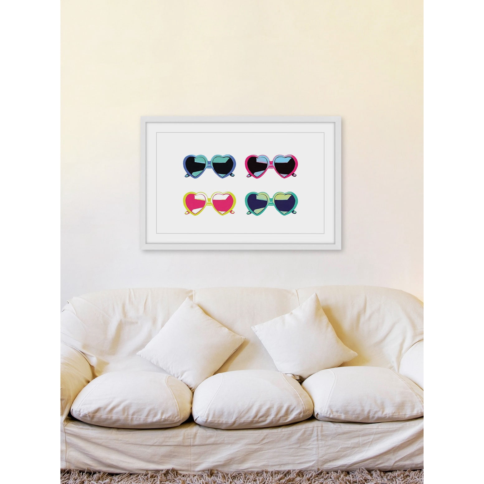 "I Heart Shades" Framed Painting Print