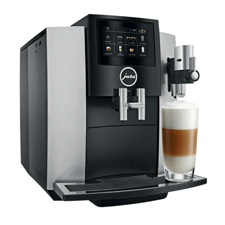 Jura - S8 Automatic Coffee Machine with One Touch Espresso and Cappuccino - Moonlight Silver