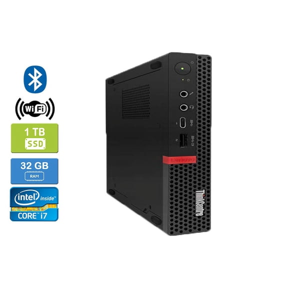 Used: LENOVO M920 Intel Core i7-8700T 32GB 1TB SSD Win 10 Pro Wifi Bluetooth HDMI UK&M