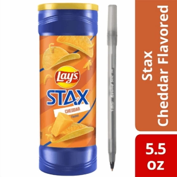 Lay's® Stax Cheddar Snacks Stacks Crisps Potato Chips