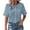 Navy, variant on SAFUNY Women's Button Down Shirt Button Closure Short Sleeve Casual Versatile Design For Multiple Occasions Army Green L