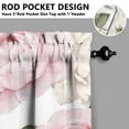 thumbnail image 5 of Kitchen Curtains and Valance Set 36 Inch Tier Pioneer Colorful Floral 3 Pieces Set Dining Room Small Curtain Drapes Cafe Curtains Valance for Home Decor Rod Pocket, 5 of 6