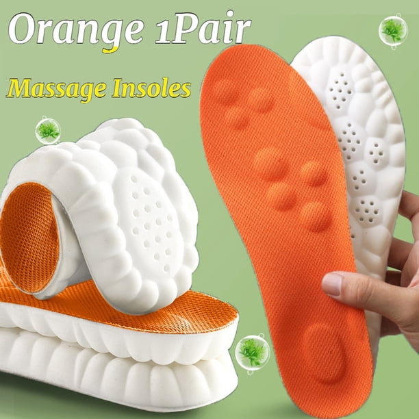 Plantillas de ajenjo, plantilla de acupresión para pies, para hombres y mujeres, almohadillas deportivas suaves, insertos, desodorante absorbente de sudor, plantilla de masaje, almohadillas para zapat Dengxun unisex
