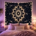 thumbnail image 2 of Celestial Mandala Against Starry Night Sky Mystical Boho for Space Lovers, Cosmic Home Art Housewarming Gift Tapestry Wall Hanging for Bedroom and Living Room, 2 of 7