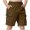 Brown, variant on Boys Cargo Shorts With Drawstring Waist Multiple Pockets Casual Straight Leg Five Point Shorts Kids Youth Clothes