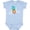AE-Light Blue, variant on Inktastic Aloha in Cursive with Pineapple Rainbow Colors Boys or Girls Baby Bodysuit