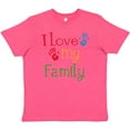 thumbnail image 3 of Inktastic I Love My Family Youth T-Shirt, 3 of 5