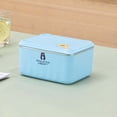 thumbnail image 4 of 1Pcs Blue Stainless Steel Stackable Lunch Box Leakproof Thermal Food Container for Student School Office Commute, 4 of 9