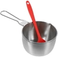 thumbnail image 4 of 1 juego de olla para salsa de acero inoxidable con cepillo de silicona y mango largo. Suministros de cocina., 4 of 6