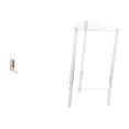 thumbnail image 1 of Organizador Minimalista Plegable De Pared Con Ganchos Y Mesita De Noche Auxiliar De Acrílico Transparente Para Baño, Dormitorio, Sala De Estar O Armario Modernos., 1 of 8