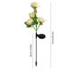 thumbnail image 3 of Lámpara Solar De Plástico Con Forma De Rosa Simulada 2 luces solares con forma de rosa, de plástico blanco, para decoración de jardín, impermeables, para exteriores y caminos. Rkxzt, 3 of 8