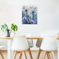 thumbnail image 5 of Dragonfly Floral Wall Art, Blue Purple Watercolor Flower and Dragonfly Canvas Wall Art, Nature Plant Animal Framed Wall Art for Living Room Bathroom Bedroom Kitchen Ready to Hang, 12X12 Inches, 5 of 7