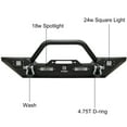 thumbnail image 6 of Vijay Steel Front and Rear Bumper For 2007-2017 Jeep Wrangler JK/JKU with Winch Plate and LED Lights, 6 of 10