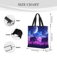 thumbnail image 3 of Pofeuu Dreamy Colorful Starry Sky Print Tote Bag for Women,Hobo HandBags with Zipper,Large Capacity Casual Shoulder Handbags with Inner Pockets, 3 of 7