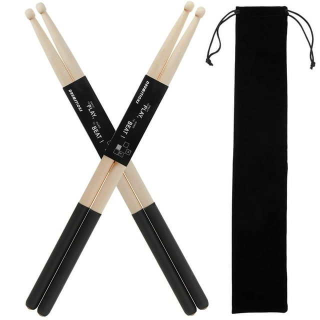 2 Pairs Baquetas Bateria,Profesionales Baquetas de Arce 5A,Juego de Baquetas Electronica,4 Piezas An