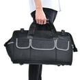 thumbnail image 2 of Tool Storage Bag, Multifunctional Adjustable Tool Tote Bag, Gray Waterproof Wear-Resistant Workshop For Job Site Electrician Home, 2 of 8