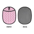 thumbnail image 2 of Pofeuu Breast Cancer Awareness5 Print Silicone Pot Mat Mitten With Hanging Loop Heat Resistant Oven Mitts Non-Slip Bbq Baking Smoking Potholders, 2 of 7