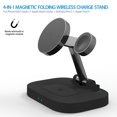 thumbnail image 5 of 4-in-1 Magnetic Wireless Charger Stand Folding Fast Charging Dock Black, 5 of 5