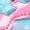 PINK, variant on Girls' Light-Up Sneakers with Velcro Strap, Colorful Rainbow Design, Comfortable Athletic Shoes for Kids
