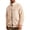 Khaki, variant on Polar Fleece Jacket Men Fall Winter Long Sleeve Loose Casual Stand Collar Zip Up Jackets with Pockets Fuzzy Coat Outerwear
