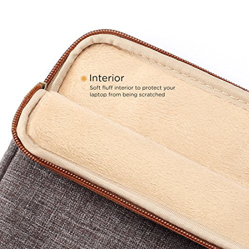 HP Dell Brown Acer DOMISO 15.6 Inch Classic Portable Canvas Laptop Sleeve Case Computer Bag for 15.6 Notebook ASUS Lenovo Toshiba