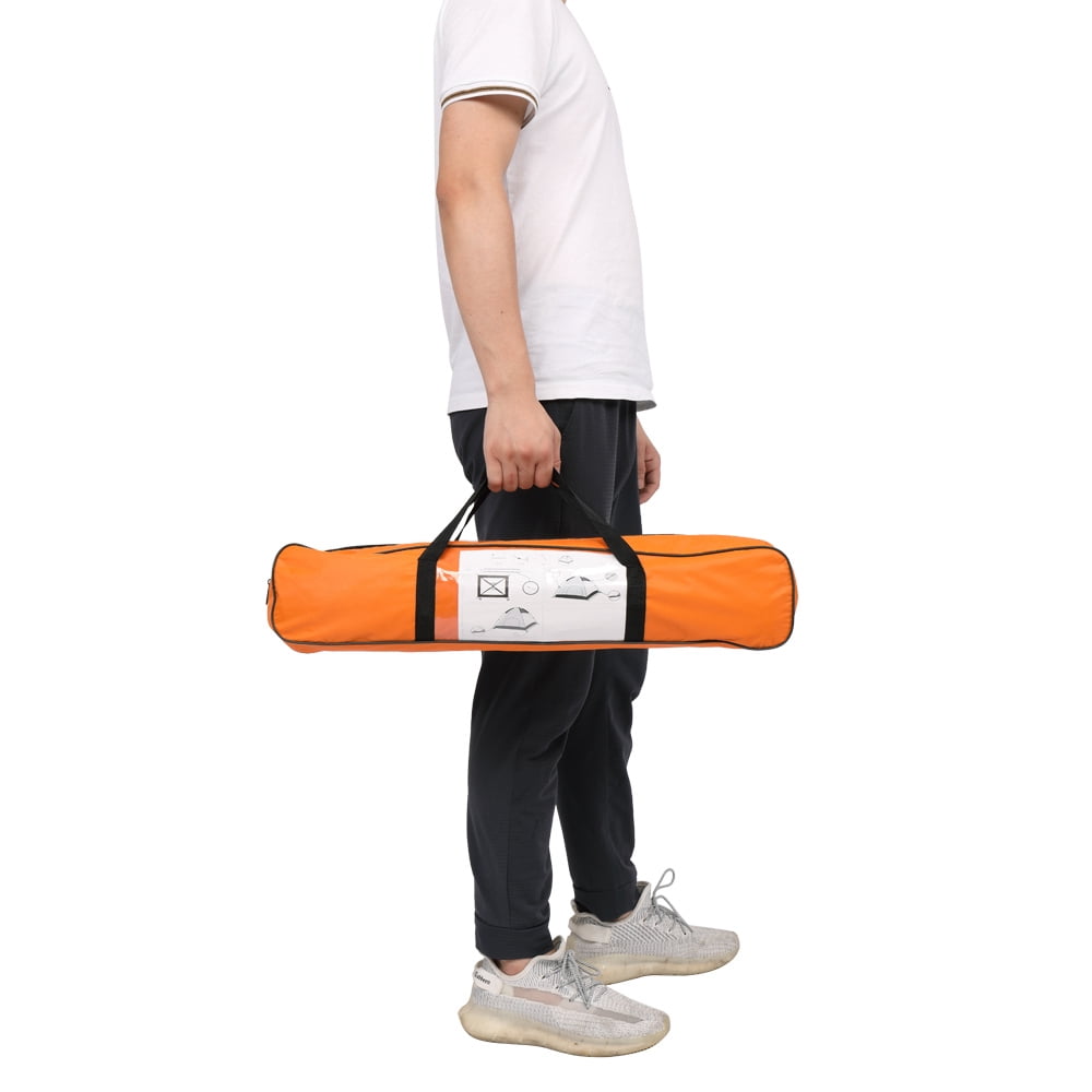 1-Person Waterproof Tent with Instant Setup and Ventilation, Lightweight Small Camping Tent with Carrying Bag, for Hiking, Orange