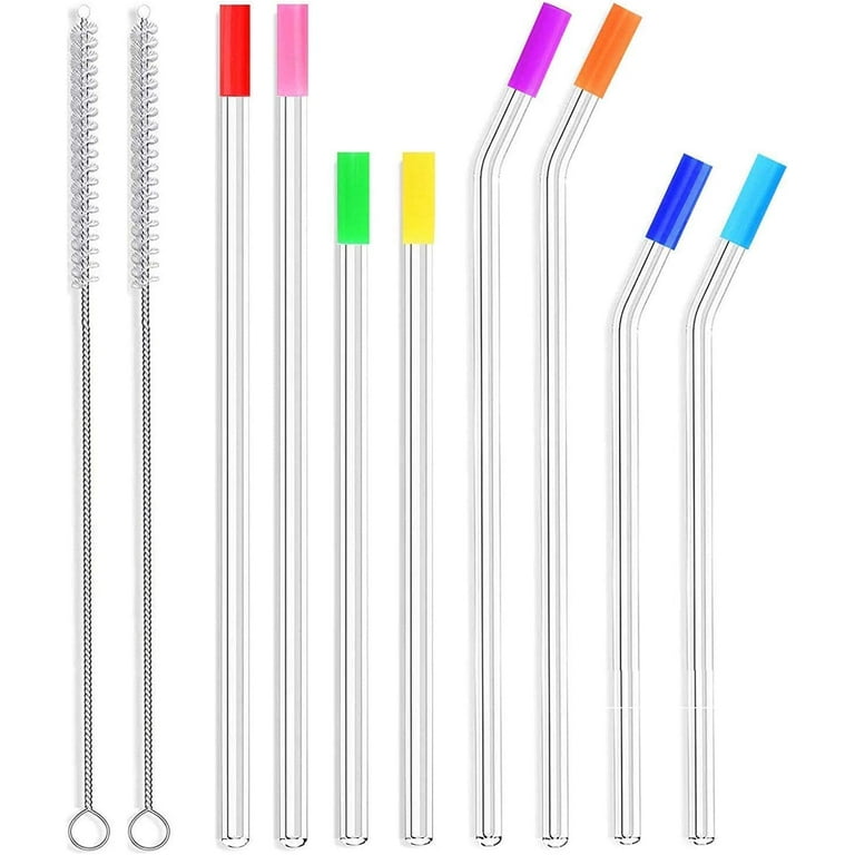 XANGNIER 6 Pack Replacement Straws for Simple Modern 30,28,24,20 oz  tumbler,Reusable Clear Plastic Long Straws with Cleaning Brush for Simple  Modern