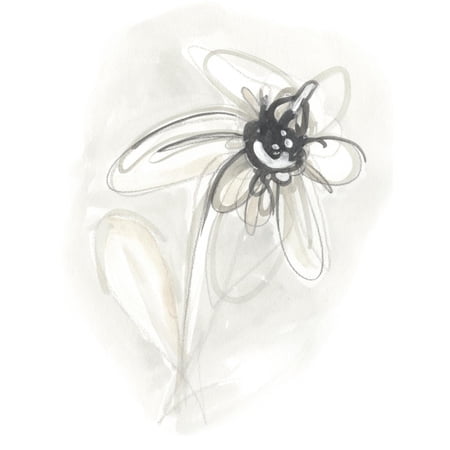 Art.com Neutral Floral Gesture V Art Print by June Erica Vess, 12" x 16"