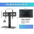 FITUEYES Height Adjustment Universal Tabletop Swivel TV Stand with