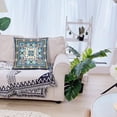 thumbnail image 5 of Boho Persian Carpet Tribal Pattern Throw Pillow Cover Persian Ethnic Geometric Chaotic Pillow Case Men Women Boy Girl Room Cushion Cover for Home Decorative 18x18 Inch Boho13-18, 5 of 6