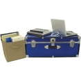 thumbnail image 4 of Seward Trunk College Dorm and Camp Storage Footlocker Trunk, Blue, 30-Inch (SWD5120-40), 4 of 6