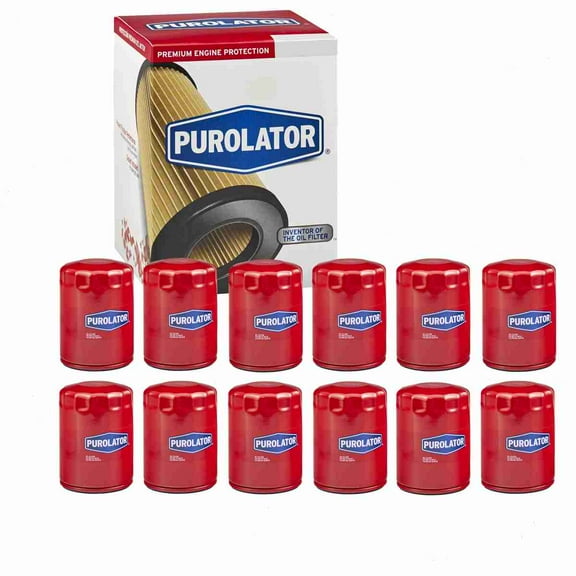 12 pc Purolator L25288 Engine Oil Filters for 166 61258 61522 Oil Change Lubricant Filters Fits select: 1999-2002 CHEVROLET SILVERADO, 2006-2011 CHEVROLET IMPALA