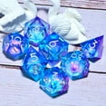 thumbnail image 5 of DND Resin Dice 7-Piece Set for Dungeons and Dragons DND 5e RPG Gift, Board Game Tabletop Role Playing Dice Game, Birthday Gift, Christmas, Thanksgiving, Halloween, 5 of 6