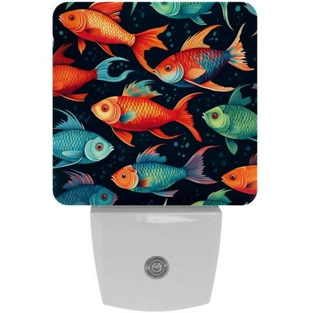 

Fish LED Square Night Lights - Small and Bright Illumination for Your Space
