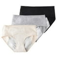 thumbnail image 2 of Orchip Women Organic Cotton Menstrual Panties Teen Girls Period Underwear Leak-Proof Protective Briefs,#24, 2 of 6