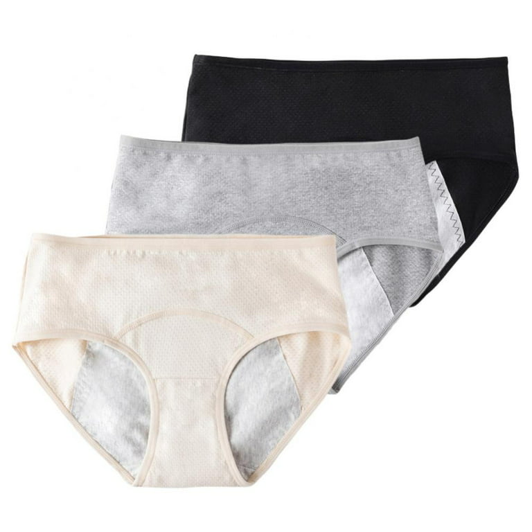 Womens Cotton Period Underwear Teens Girls Heavy Flow Menstrual Leak Proof  Panties