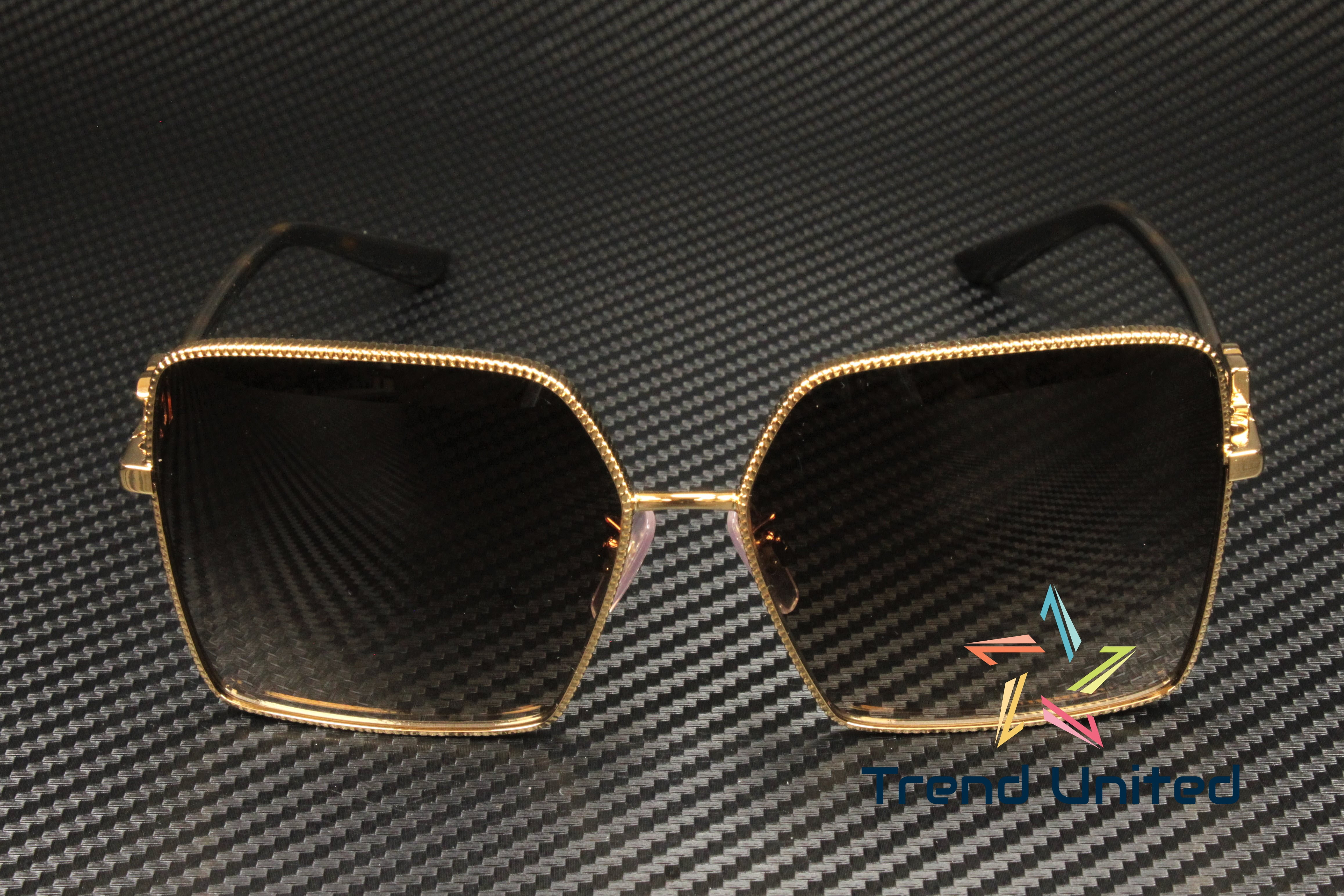 Dolce & Gabbana DG 2279 Metal Womens Square Sunglasses Gold 60mm Adult