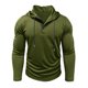 thumbnail image 5 of pstuiky manga larga para hombre, Suéter informal de color liso para hombre, cárdigan con botones, mangas largas y capucha top de hombre s, 5 of 7