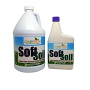Soft Soil Liquid Soil Aerator & Lawn Treatment to Fix Compacted Soils, Improve Drainage with Non-Mechanical Liquid Application. 1 Quart (32 oz)