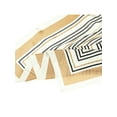 thumbnail image 5 of INSPIRE CHIC Women Striped 27.6" Square Scarf, Contrast Color Satin Neckerchief Head Wrap Bandanas Neck Scarves 27.6x27.6"(LxW) Khaki, 5 of 6