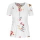 thumbnail image 4 of Fiudx Camisas para Mujer Blusa con Botones y Estampado Plisado con Cuello Redondo Informal a La Moda para Mujer, 4 of 5
