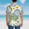 thumbnail image 6 of Bixox Men's Hawaiian Shirts Men's Vintage Utensils Print Short-Sleeve Shirt-Medium, 6 of 8