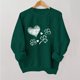 thumbnail image 2 of Camiseta con Capucha de Cuello Redondo de Moda de Manga Larga Linda para Niños Y Niñas, Vestir Casual de Ajuste Suelto Impreso Del Día de San Patricio, 2 of 3