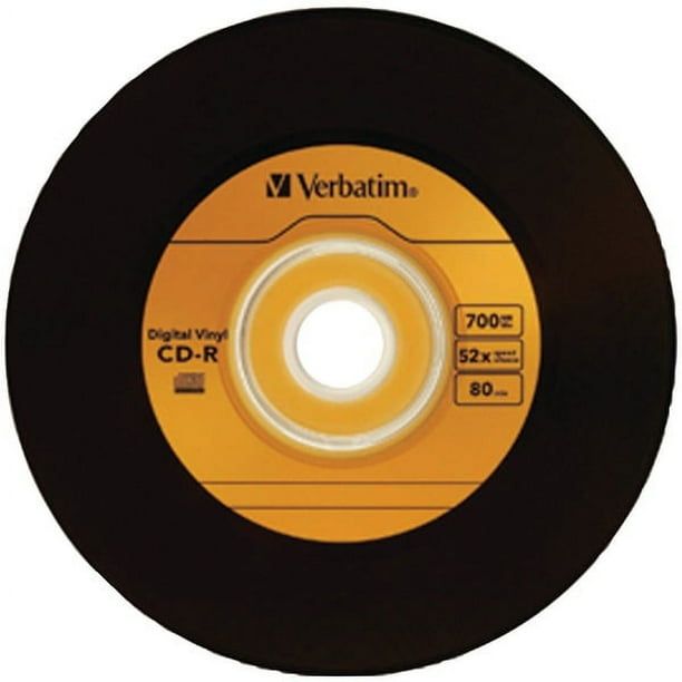 Verbatim(R) 97935 700MB 80-Minute Digital Vinyl CD-R(R), 10 pk