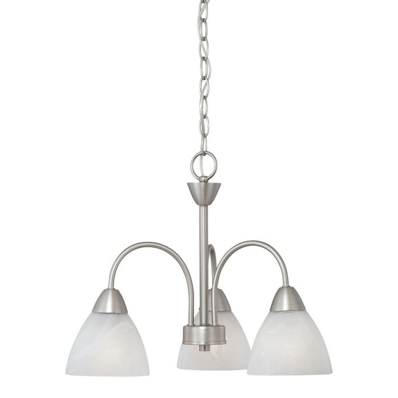 Elk Home Tia 17.75'' Wide 3-Light Chandelier - Matte Nickel