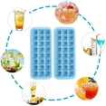 thumbnail image 3 of 2PCS Ice Grid 24 Cubes Silicone Ice Tray Silicone Ice Cubes Tray For Freezer Jelly Cubes Tray（2pc） Blue, 3 of 6