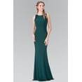 thumbnail image 2 of Women's Elizabeth K Open Back Long Evening Elegant Dress Gl2222 Navy Blue Size XS, 2 of 4
