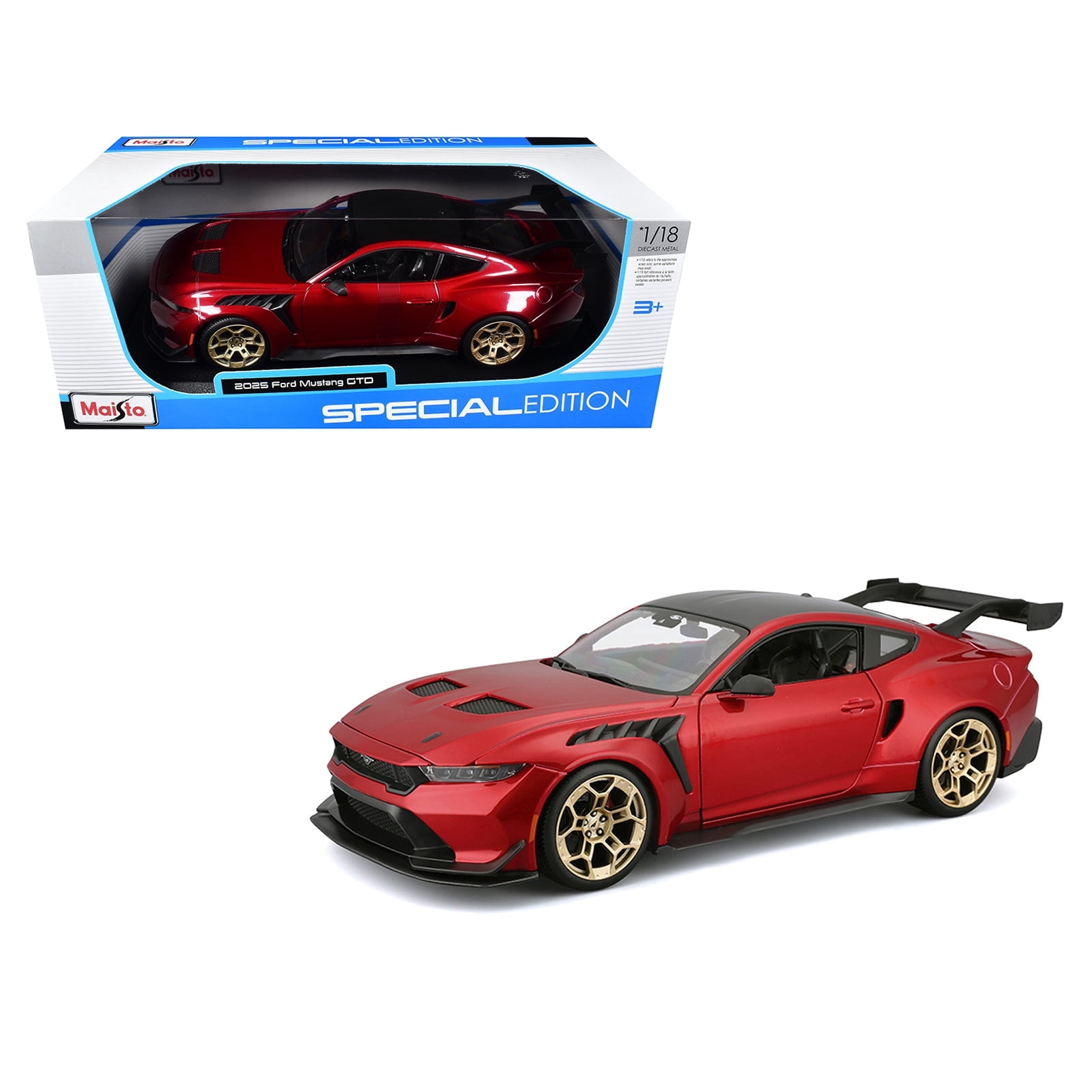 2017 Ford GT #1 Red Heritage Special Edition 1/18 Diecast Model
