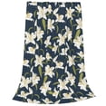 thumbnail image 2 of Balery Lilies Flowers Manta de Felpa Suave y Acogedora – Cobija de Franela Aterciopelada para Cama, Lavable y Cálida para Sofá, Mascotas, Transpirable-40"x30", 2 of 7